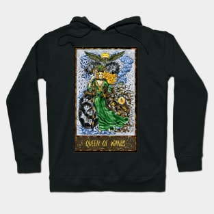 Queen of Wands. Magic Gate Tarot Card Design. Hoodie